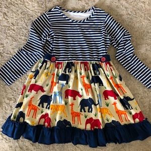 Kellys kids animal print dress